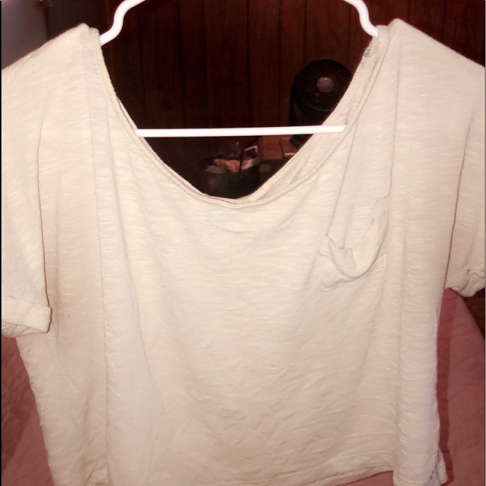 White crop top
